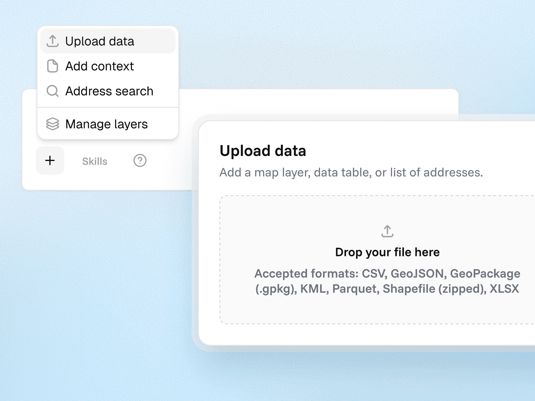 Bring your own data (BYOD)
